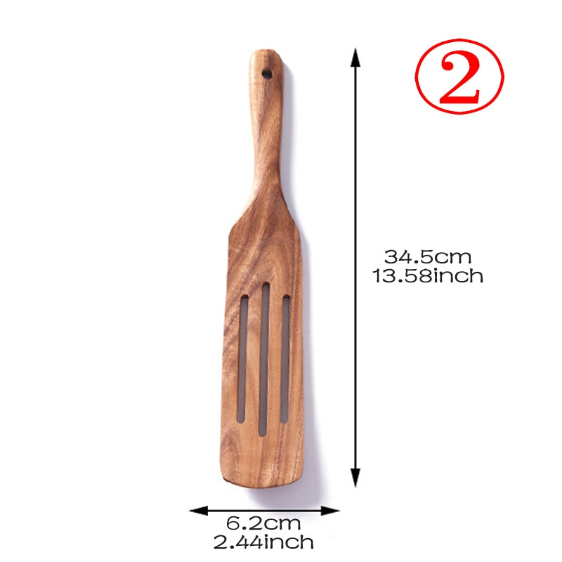 7pcs/set Natural Wood cookware