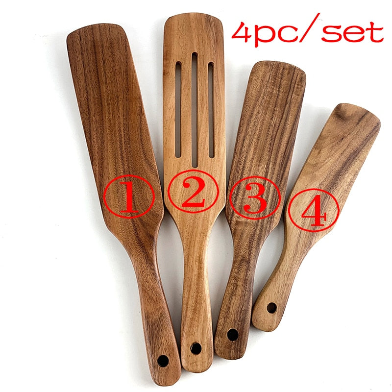 7pcs/set Natural Wood cookware