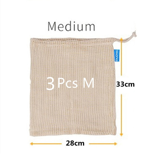 Cotton Mesh Produce Bags